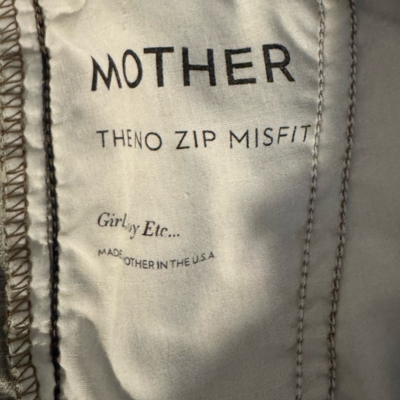 MOTHER The No Zip Misfit Camo Jogger Pants w/ Red & Navy Side Stripes - Picture 2 of 9